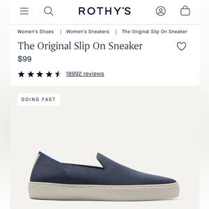 Rothy’s Navy Slip-On Sneaker